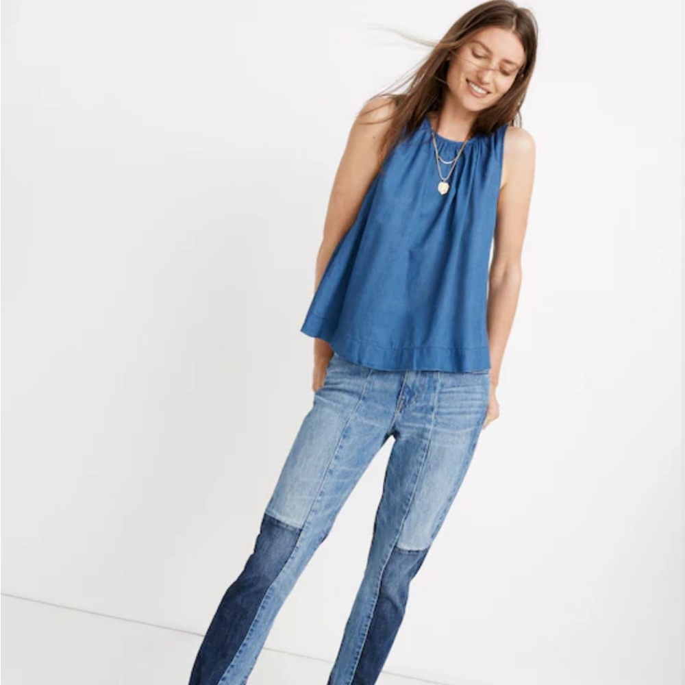 Madewell Tank | Riverbank Button-back Top